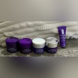 Clinique Smart Clinical Repair Skincare Set - Purple, White, Silver all .17oz